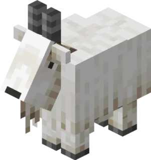 🐐 Minecraft chèvre, minecraft, animal, jeu whatsapp sticker