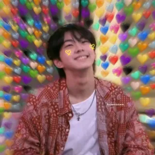 🥰 coeurs, mignon, sourire, joyeux, personne whatsapp sticker