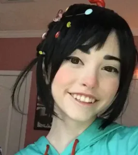 🎾 Vanellope von Schweetz Wreck-It Ralph Vanellope, cosplay, Wreck-It Ralph, Disney, character, girl, portrait telegram sticker