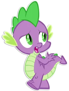 🚶‍♂️ Spike My Little Pony Spike, My Little Pony, dragon, cartoon, sticker telegram sticker