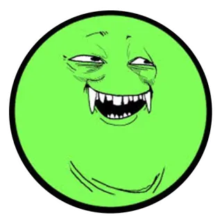 😈 Meme, Mem internetowy, Dziwne, Śmieszne, Wyraz, Twarz whatsapp sticker