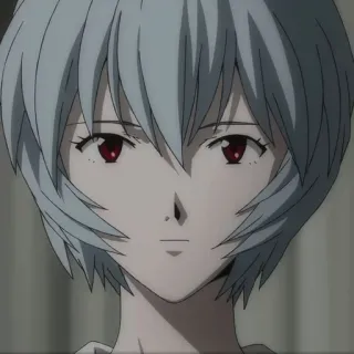 😕 Rei Ayanami Neon Genesis Evangelion Anime, Rei Ayanami, Evangelion, Personaje, Retrato telegram sticker