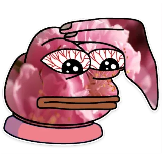 Spring pepe🌸🐸(by: @witchy_cracks) whatsapp stickers