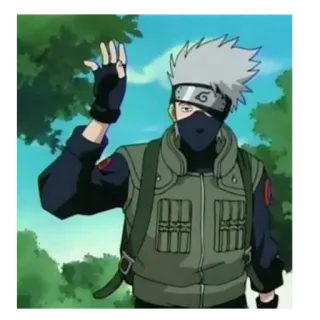 😃 Kakashi Hatake Naruto kakashi, naruto, anime, manga, character, ninja telegram sticker