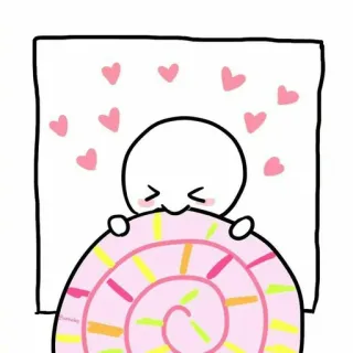 😂 Cartone animato, Lecca lecca, Carino, Cuori, Dolce, Caramella whatsapp sticker