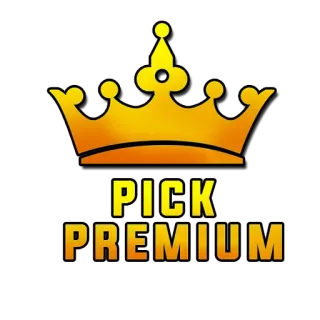 👍 PICK PREMIUM escolha, premium, coroa, dourado, emblema, etiqueta telegram sticker