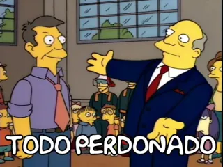 😊 TODO PERDONADO シンプソンズ, アニメ, 面白い, テレビ番組, アニメーション, 全て許された telegram sticker