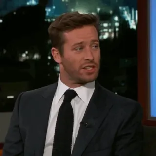 🥀 Armie Hammer diễn viên, talk show, người nổi tiếng, đàn ông, áo vest telegram sticker