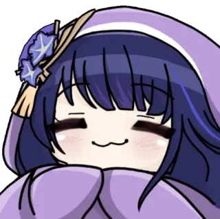 ⚡️ Anime, Manga, Lucu, Chibi, Karakter, Ungu, Stiker whatsapp sticker