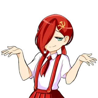 🤨 Animé, Communisme, Soviétique, Marteau, Faucille, Rouge, Dessin animé whatsapp sticker