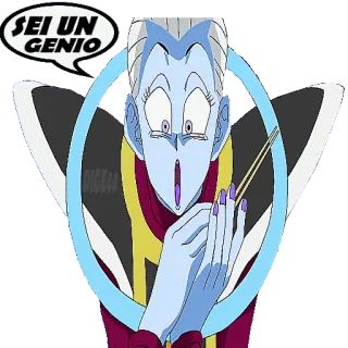 🧞‍♀️ Whis Dragon Ball SEI UN GENIO anime, manga, funny, dragon ball, whis, sei un genio telegram sticker