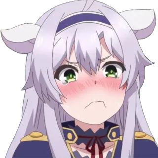 😣 anime, piangere, triste, imbarazzato, lacrime, kawaii telegram sticker