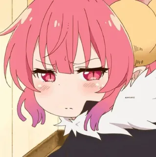📍 Ilulu Miss Kobayashi's Dragon Maid アニメ, ドラゴン, 可愛い, イルル, 小林さんちのメイドラゴン telegram sticker