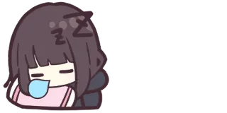 😴 аниме, спящий, милый, расслабление, сонный telegram sticker