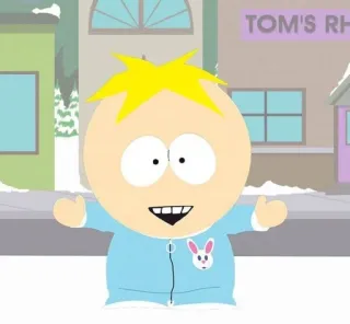 😄 Butters Stotch South Park Butters, South Park, hoạt hình, phim hoạt hình, nhân vật telegram sticker