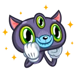 😍 kucing, alien, kartun, mata, monster, imut telegram sticker