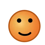 😉 uśmiech, twarz, emotikon, szczęśliwy, pomarańczowy whatsapp sticker