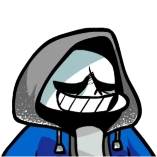 🆙 Sans Undertale sans, undertale, skeleton, video game character, smirk whatsapp sticker