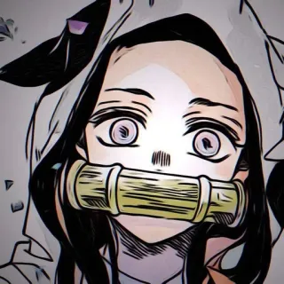 🌺 Nezuko Kamado Demon Slayer アニメ, 鬼滅の刃, 禰豆子, 竈門禰豆子, 漫画, かわいい, 可愛い telegram sticker