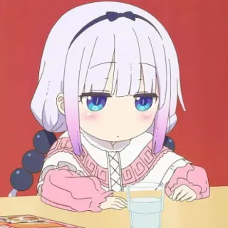 ☁️ Kanna Kamui Miss Kobayashi's Dragon Maid Anime, Kanna, Dragon Maid, Carino, Chibi, Kawaii, Manga telegram sticker