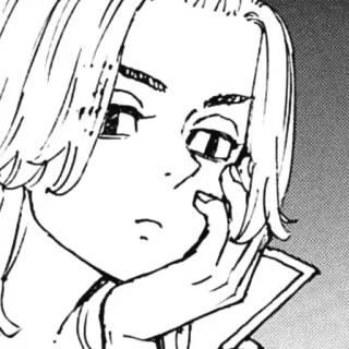 🎴 Anime, Manga, Personaje, Retrato, Boceto telegram sticker