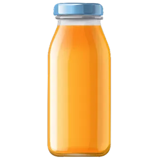 😯 sumo, bebida, sumo de laranja, garrafa, garrafa de vidro, bebida telegram sticker
