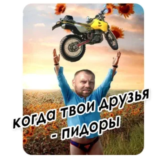 😨 Когда твои друзья - пидоры telegram sticker