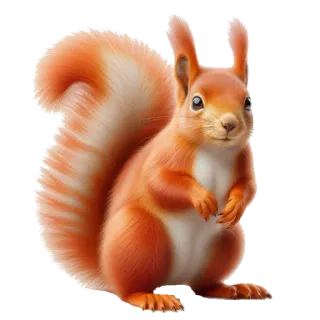 🌍 squirrel, animal, nature, rodent, wildlife, cute telegram sticker