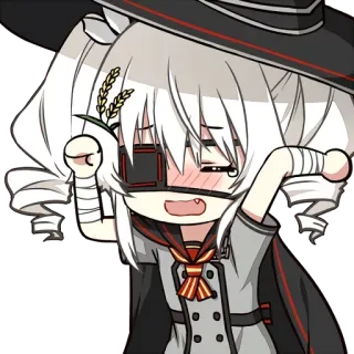 😥 Anime, Chibi, Cô gái, Dễ thương, Nhân vật, Manga telegram sticker
