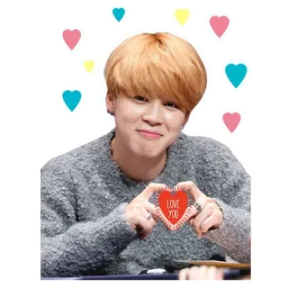 ❤️ LOVE YOU любовь, сердечки, милый, очаровательный, счастливый, улыбка, человек whatsapp sticker