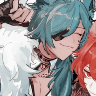 🌟 Kaeya Genshin Impact Anime, Gioco, Kaeya, Genshin Impact, Fanart telegram sticker