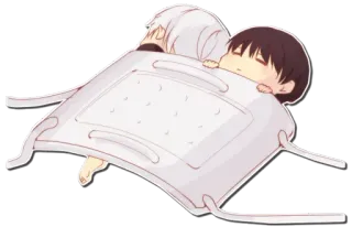 😴 anime, sleeping, cute, kawaii, blanket telegram sticker