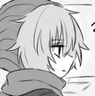 😒 Anime, Manga, Kreskówka, Postać, Sztuka telegram sticker