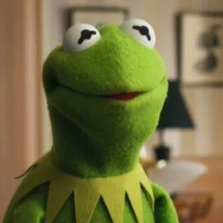 🙂 Kermit Kermit la Rana, Muppets, marioneta, verde, rana telegram sticker