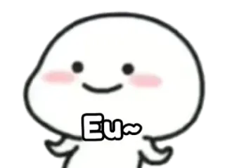 🍓 Eu~ carino, cartone animato, kawaii, blob, felice telegram sticker