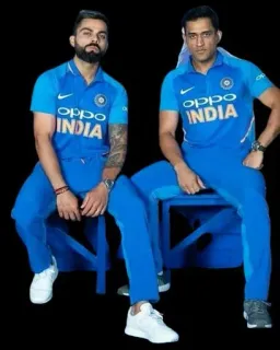 ❤️ OPPO INDIA cricket, sports, India, jersey, team, athletes telegram sticker