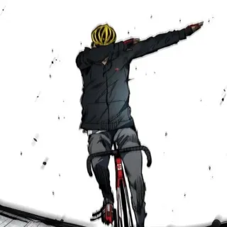 🌟 bicicletta, sport, dab, atleta, ciclismo telegram sticker
