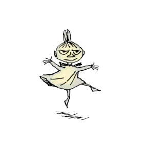 💃 Little My Moomins moomin, pequeña mi, dibujos animados, personaje, finlandés telegram sticker