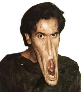 Bruice Campbell (Ash Williams, Evil Dead) telegram stickers