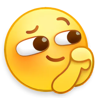 🦇 Emoji, Réflexion, Narquois, Rêveur, Songeur, Contemplatif telegram sticker