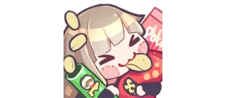 🍟 Cartoon, Chips, Essen, Kartoffel, Snack telegram sticker