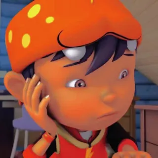 😞 BoBoiBoy Dibujos animados, Anime, Personaje, Animado, Naranja, Niño, BoBoiBoy whatsapp sticker