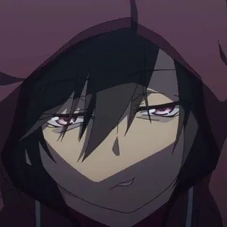 🔥 anime, manga, hoodie, male, anime character, serious, animation telegram sticker