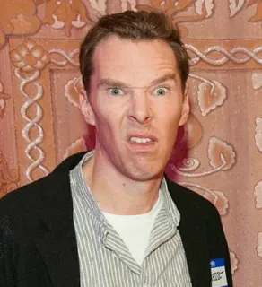🤪 man, facial expression, portrait, actor telegram sticker