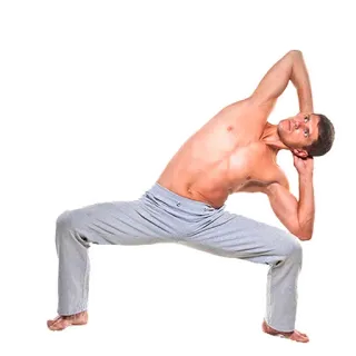 🧘‍♂️ йога, поза, фитнес, мужчина, упражнение, здоровье telegram sticker