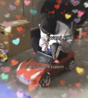 🤍 Wang Yibo wang yibo
all my love and support wang yibo, tout mon amour, voiture rouge, stickers coeur, personne telegram sticker