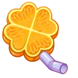 ๐ orange, fruit, clover, lucky, drink, slice, citrus whatsapp sticker