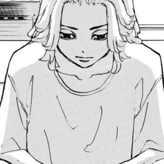 🪦 Anime, Manga, Personaggio, Scala di grigi telegram sticker