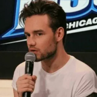 🌈 Liam Payne Liam Payne, Sänger, Mikrofon, Promi, Porträt telegram sticker