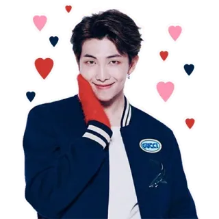 😏 RM RM, BTS, K-Pop, музыка, певец, Gucci, сердце, знаменитость whatsapp sticker